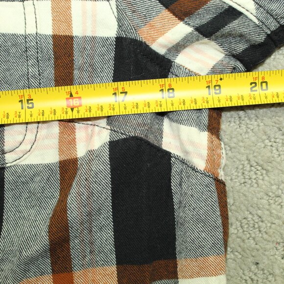 Duluth Women's Size S Black Pink Tan Casual Button Down Flannel Shirt - Picture 6 of 6